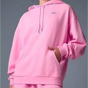Alo Accolade Hoodie Sweet Pink - XS